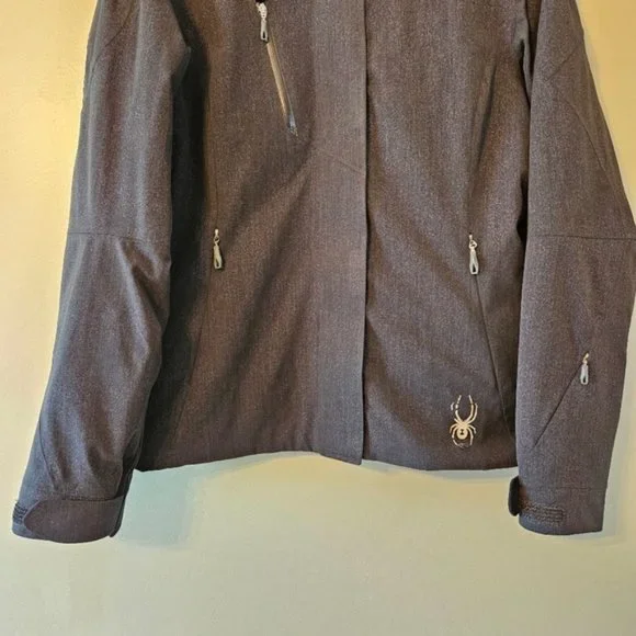 Spyder Women's Fall Winter Jacket Coat Hoodie Black Size 12. - Picture 8 of 16